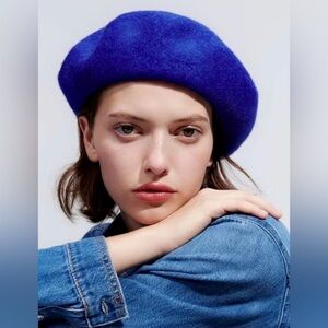 Royal Blue Beret for Women
